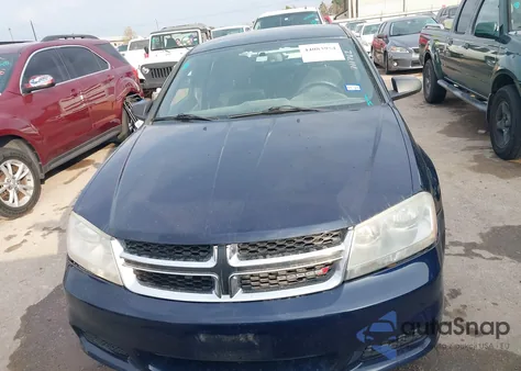 2013 Dodge Avenger Se из США, поврежденный, VIN 1C3CDZAB5DN711762